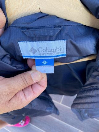 Plumas Columbia Azul Talla M