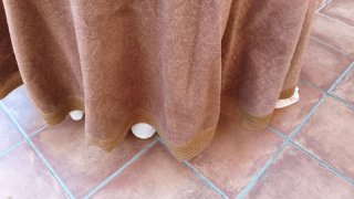 Mesa camilla completa 1,10 brasero y faldas