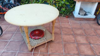 Mesa camilla completa 1,10 brasero y faldas