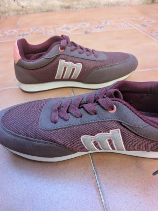 Zapatillas Mustang Mujer Burdeos