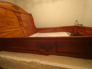 Estructura de cama de madera 150