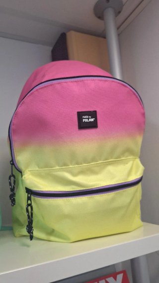 Mochila Nata by Milan degradado rosa-amarillo