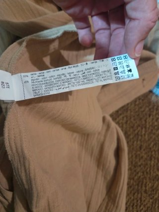 Abrigo Zara Texturizado Beige Talla S