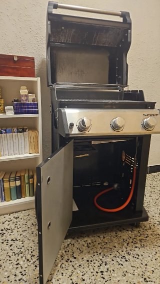 Barbacoa Weber Spirit Nero e Argento