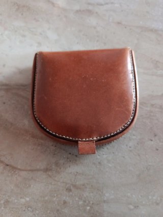 Monedero de cuero taurino