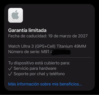 Apple Watch Ultra 3 Titanio 49mm GPS + Cellular