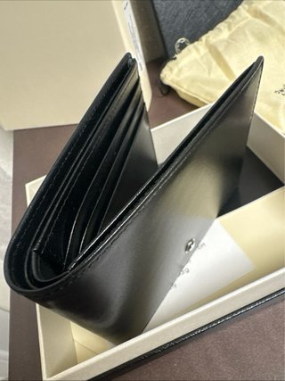 Billetera Montblanc Negra Cuero