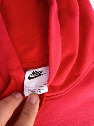 Sudadera Nike Roja Talla L Hombre