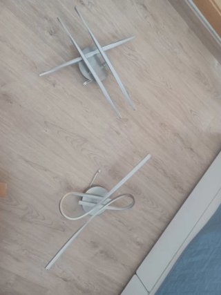 2 Lámparas LED Metálicas preciosas. Nuevas.