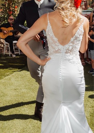 Vestido de Novia Blanco con Encaje