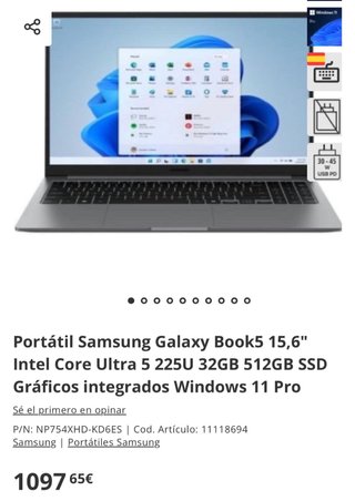 Samsung Galaxy Book5 NUEVO I5 ULTRA