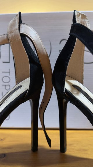 Sandalias de tacón negras