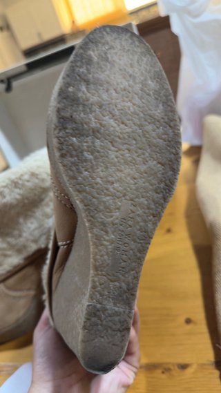 Botín Zara Piel Beige/Marrón Talla X
