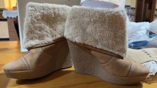 Botín Zara Piel Beige/Marrón Talla X