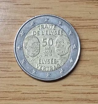 2€ Francia 2013 Tratado del Elíseo