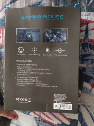 Ratón Gaming Avanzado Negro/Plateado