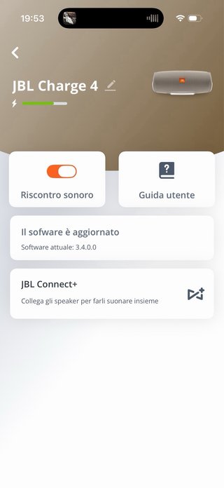 Altoparlante Bluetooth JBL Charge 4 color sabbia
