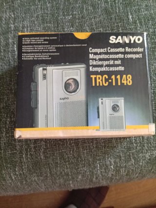 Grabadora Cassette Sanyo TRC-1148 con CAJA