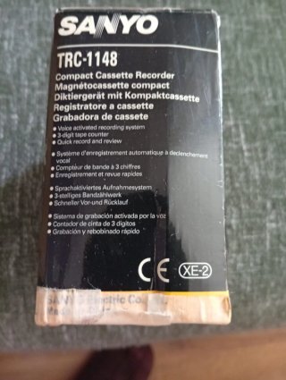 Grabadora Cassette Sanyo TRC-1148 con CAJA