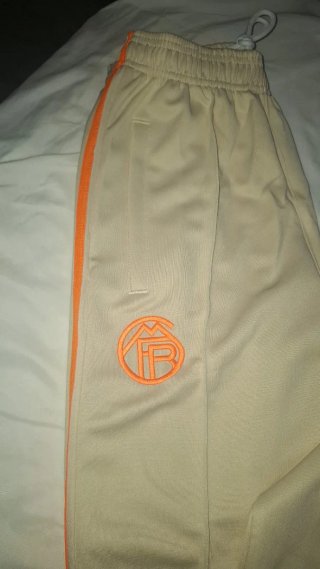 Chándal Bayern Múnich Adidas Beige/Naranja
