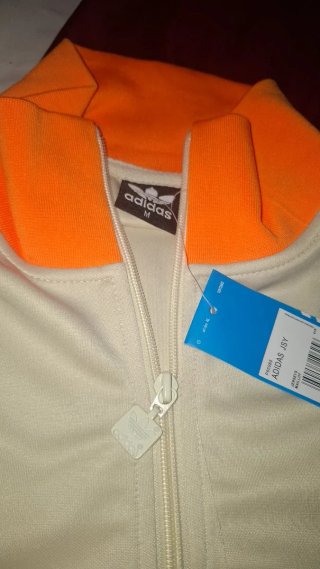 Chándal Bayern Múnich Adidas Beige/Naranja