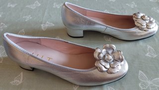 Zapatos de fiesta plateados Duit mujer