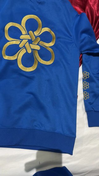 Conjunto Chándal Real Madrid Adidas Azul Dorado