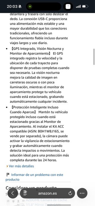 NUEVO! (124€) Espejo Retrovisor 10.8” Cámara