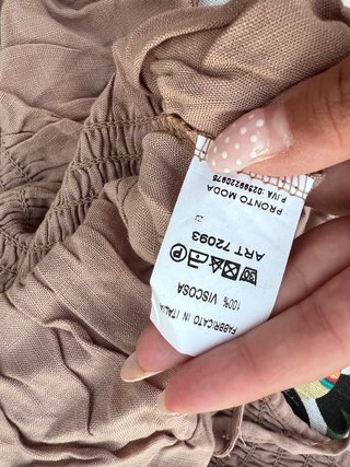 Top Fruncido Rosa Empolvado Talla Única