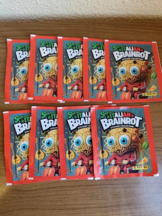 9 Sobres de cromos Italian Brainrot