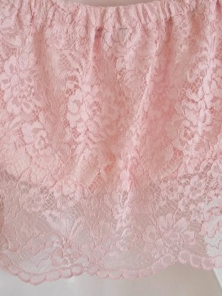 Top rosa in pizzo