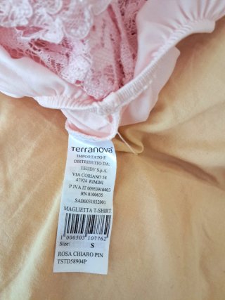 Top rosa in pizzo
