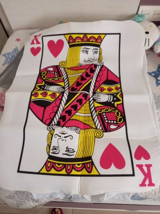 Disfraz Carta Rey de Corazones Adulto