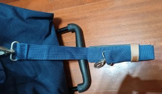 Bolso de viaje con ruedas azul