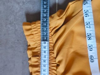 Pantalón ancho mujer talla XXL. COLOR MOSTAZA