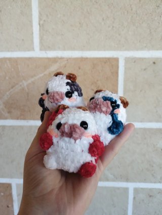 Portachiavi amigurumi fatti a mano