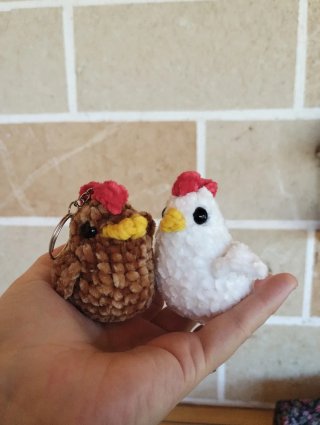 Portachiavi amigurumi fatti a mano