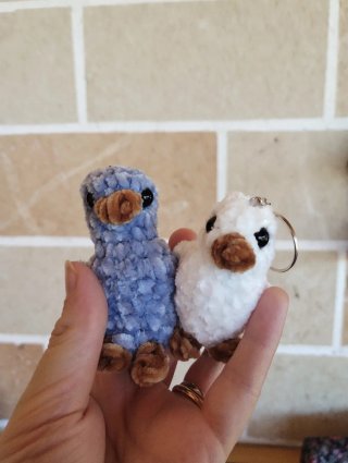 Portachiavi amigurumi fatti a mano