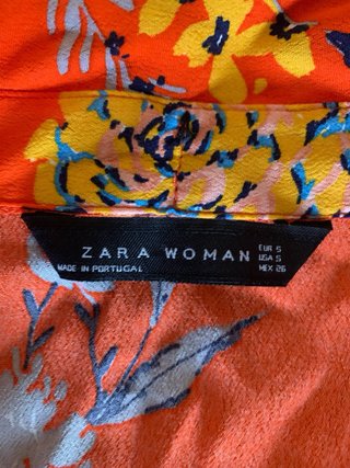 Vestido Zara Woman Floral S