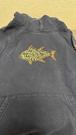 Sudadera azul marino niño 7 años