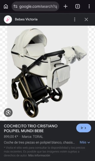 Carrito de bebé blanco