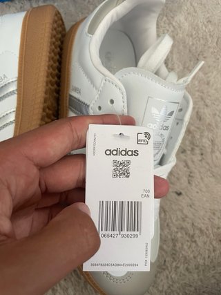 Adidas Samba Gris y Blanco Talla 38 EU
