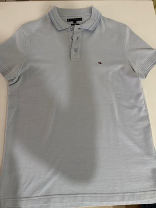Polo Tommy Hilfiger Talla M Azul Claro