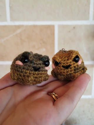 Portachiavi Amigurumi Uncinetto