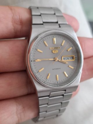 Reloj Seiko 5 Automático Vintage Gris
