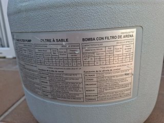 Filtro para piscina de plástico