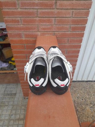 Botas Ciclismo Carretera TKX Blancas num 42
