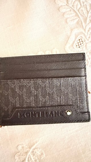 Tarjetero Montblanc Negro y Gris