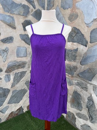 Vestido Morado Tirantes Made in Italy