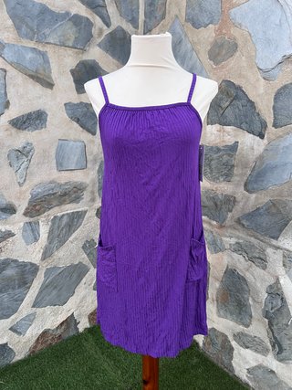 Vestido Morado Tirantes Made in Italy